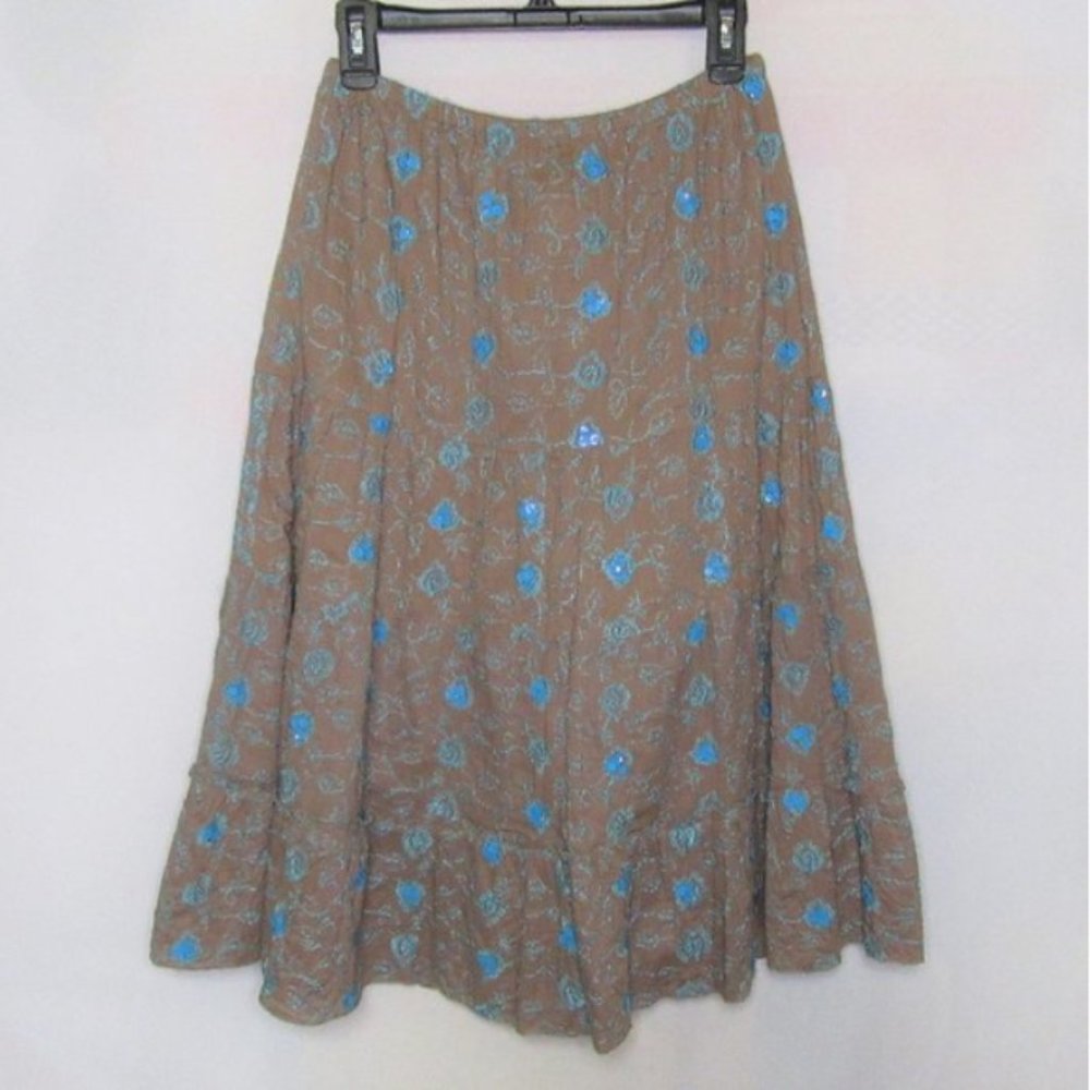 Metro 7 Women Full Long Skirt, Embroidered & Sequin Design